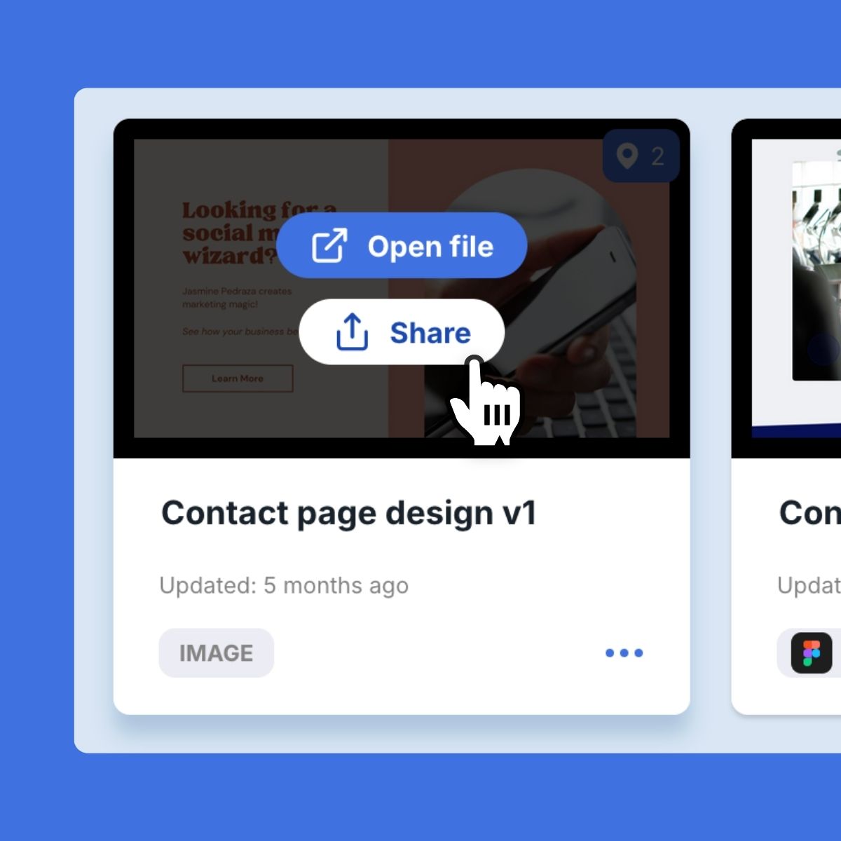 feature - client share link